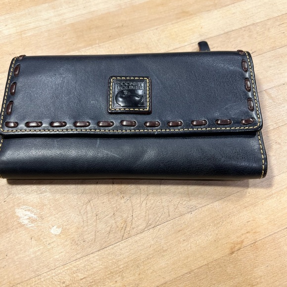 Dooney & Bourke Navy Florentine Satchel with Accessories - Picture 10 of 16